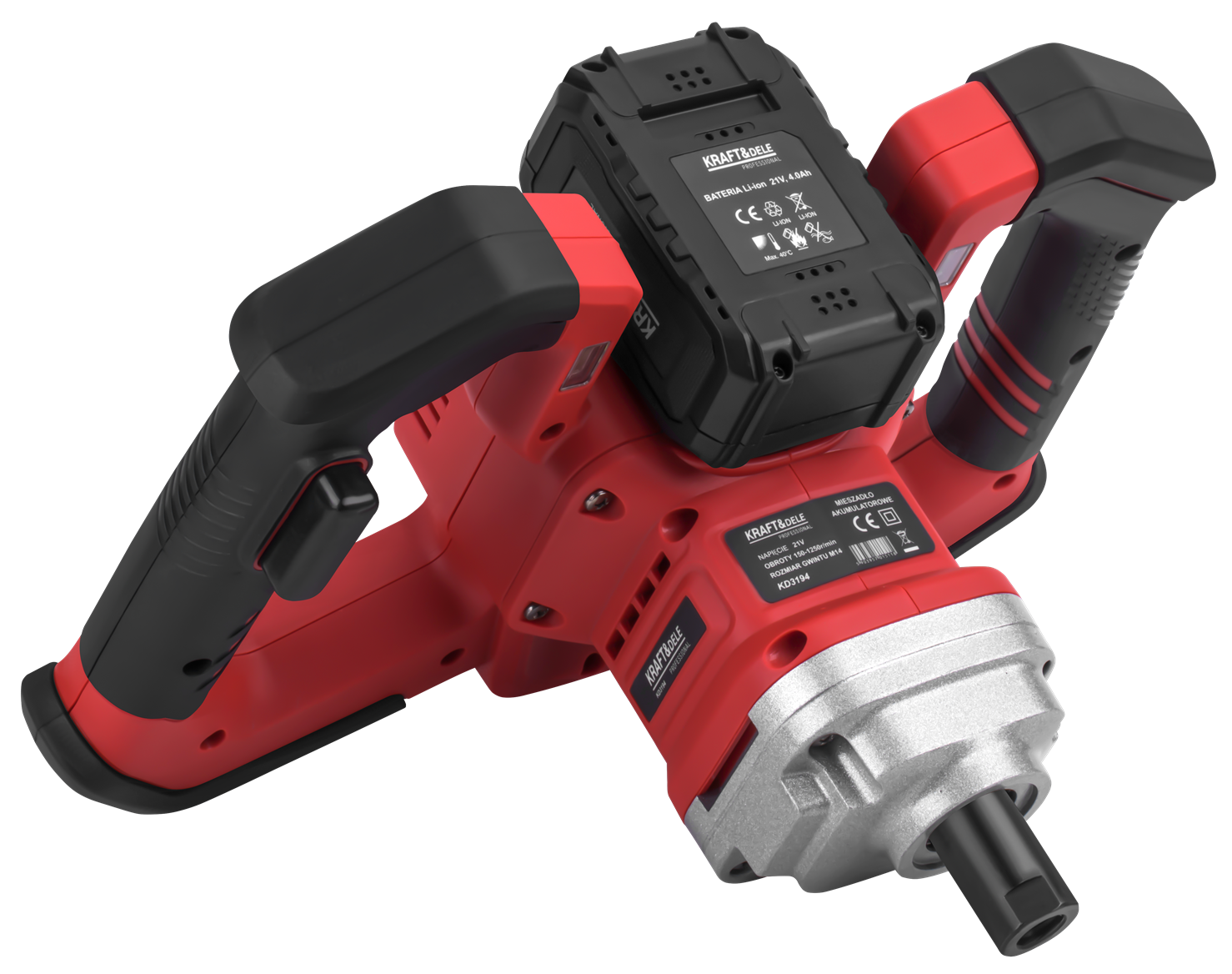 CORDLESS MIXER 21V M14 140mm BRUSHLESS 2 x 4Ah KD3194