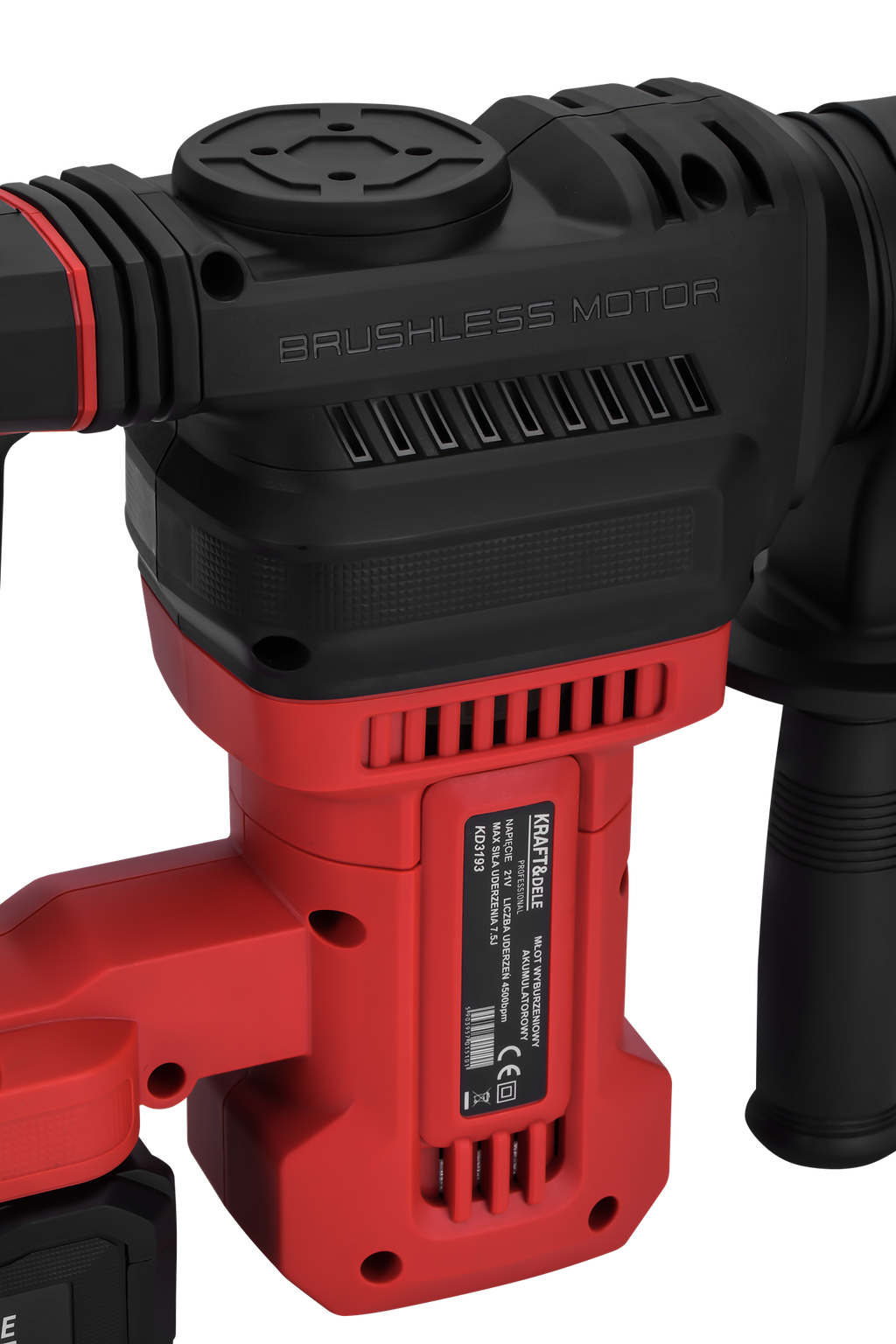 Cordless rotary hammer 21V 7.5J BRUSHLESS 2 x 4Ah KD3193 (A25)