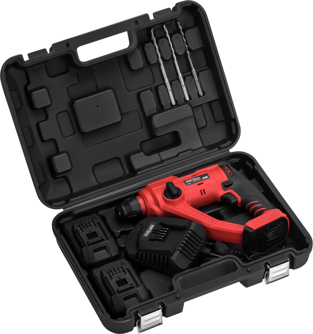 Cordless rotary hammer 21V 2J BRUSHLESS 2 x 4Ah KD3196