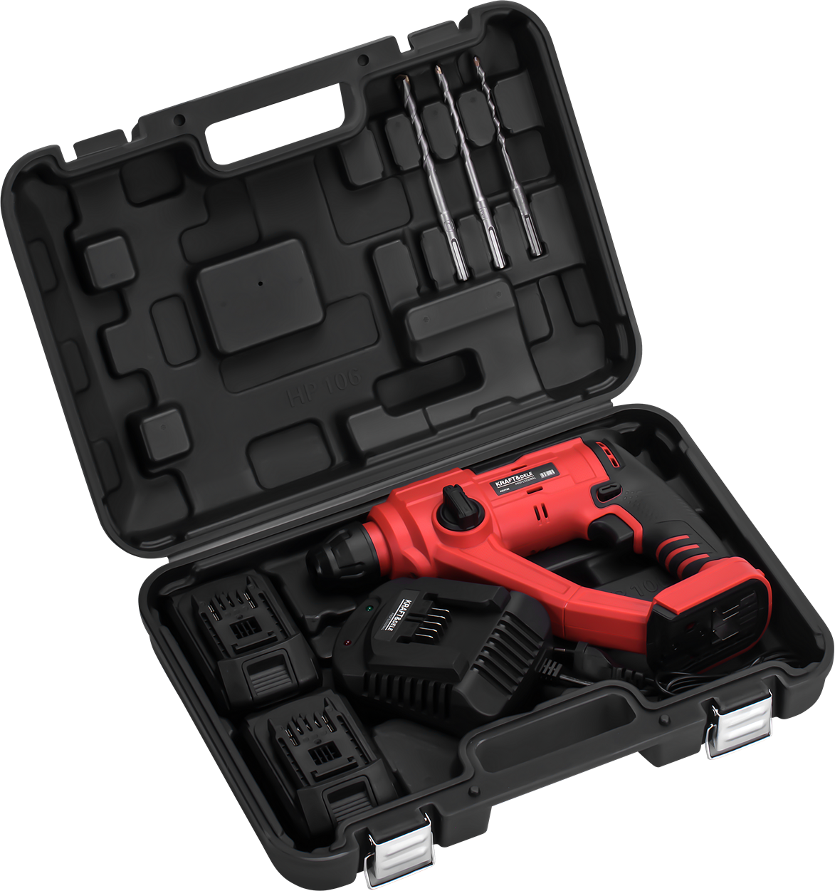 Cordless rotary hammer 21V 2J BRUSHLESS 2 x 4Ah KD3196