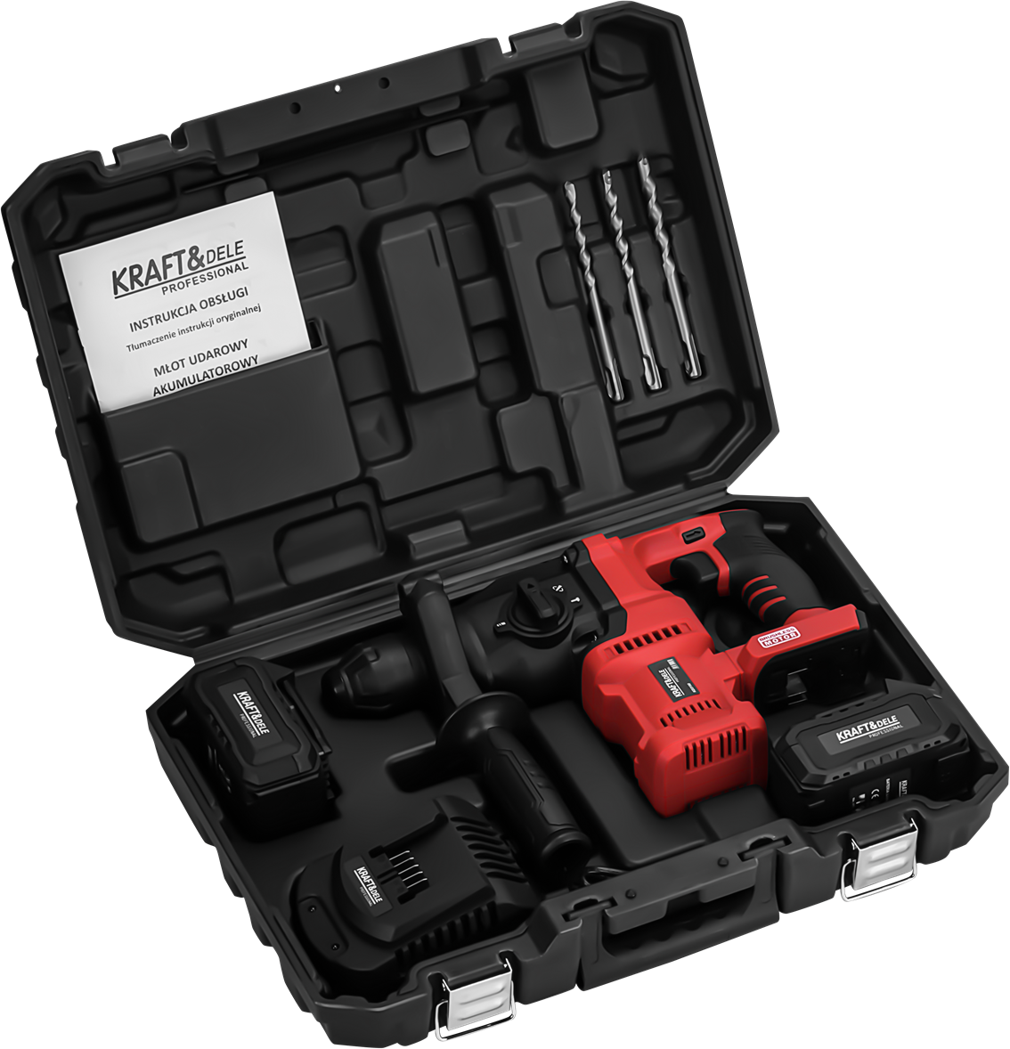 Cordless rotary hammer 21V 3.5J BRUSHLESS 2 x 4Ah KD3190