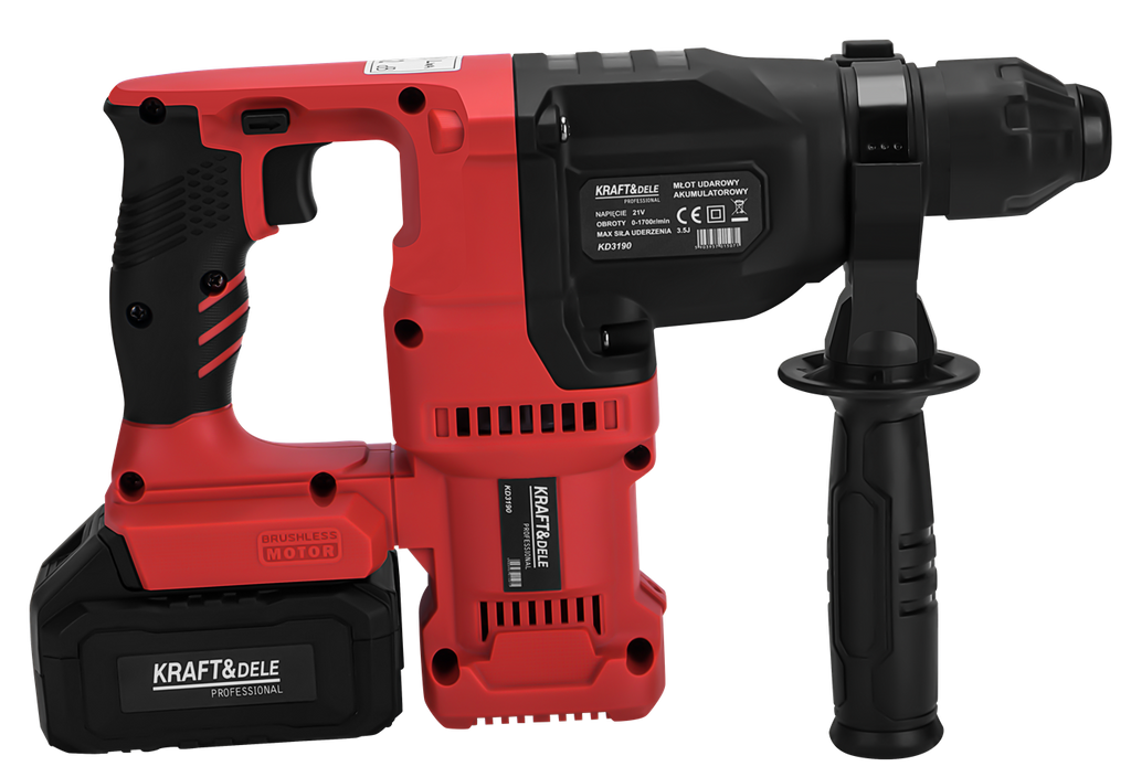 Cordless rotary hammer 21V 3.5J BRUSHLESS 2 x 4Ah KD3190