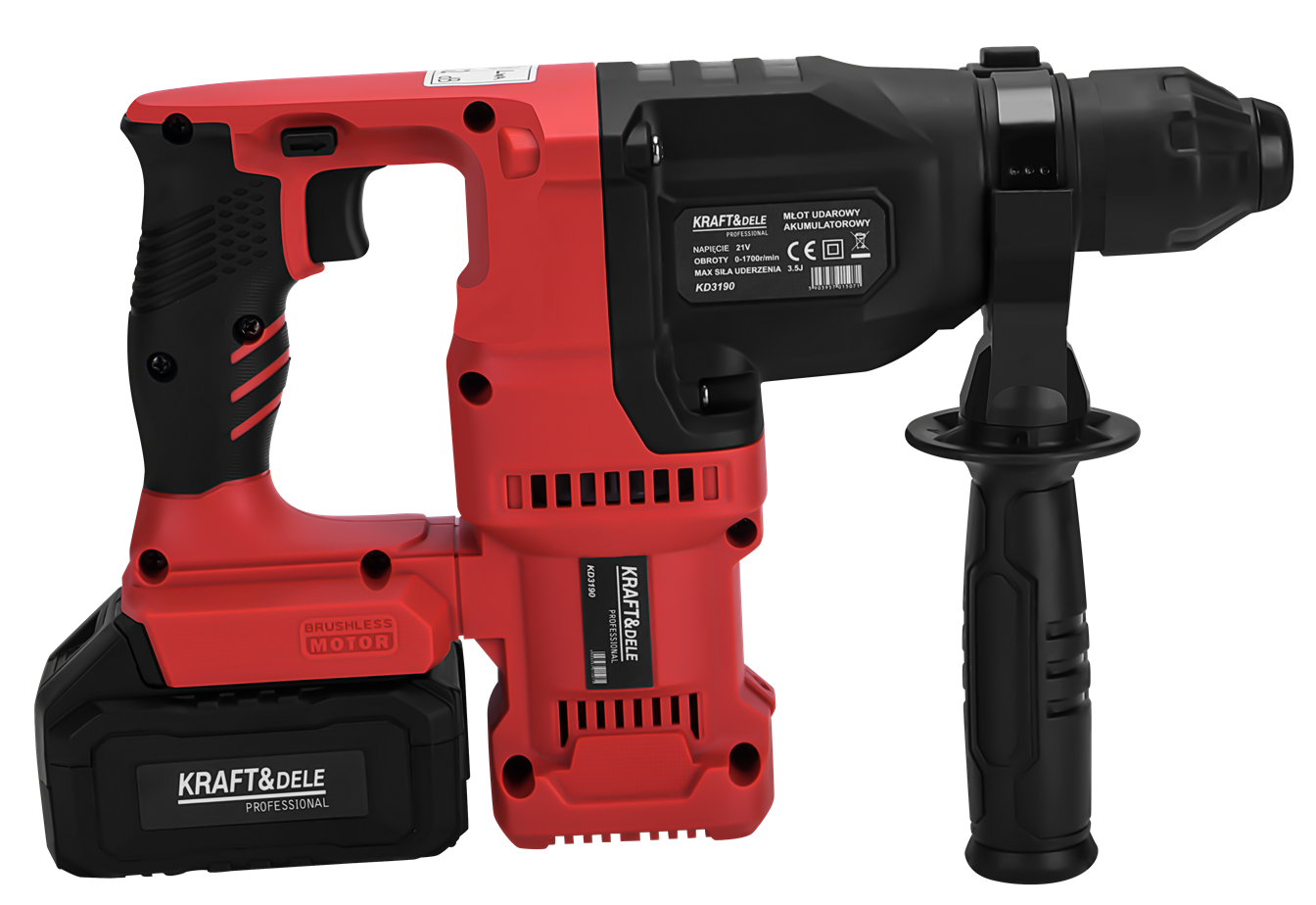 Cordless rotary hammer 21V 3.5J BRUSHLESS 2 x 4Ah KD3190