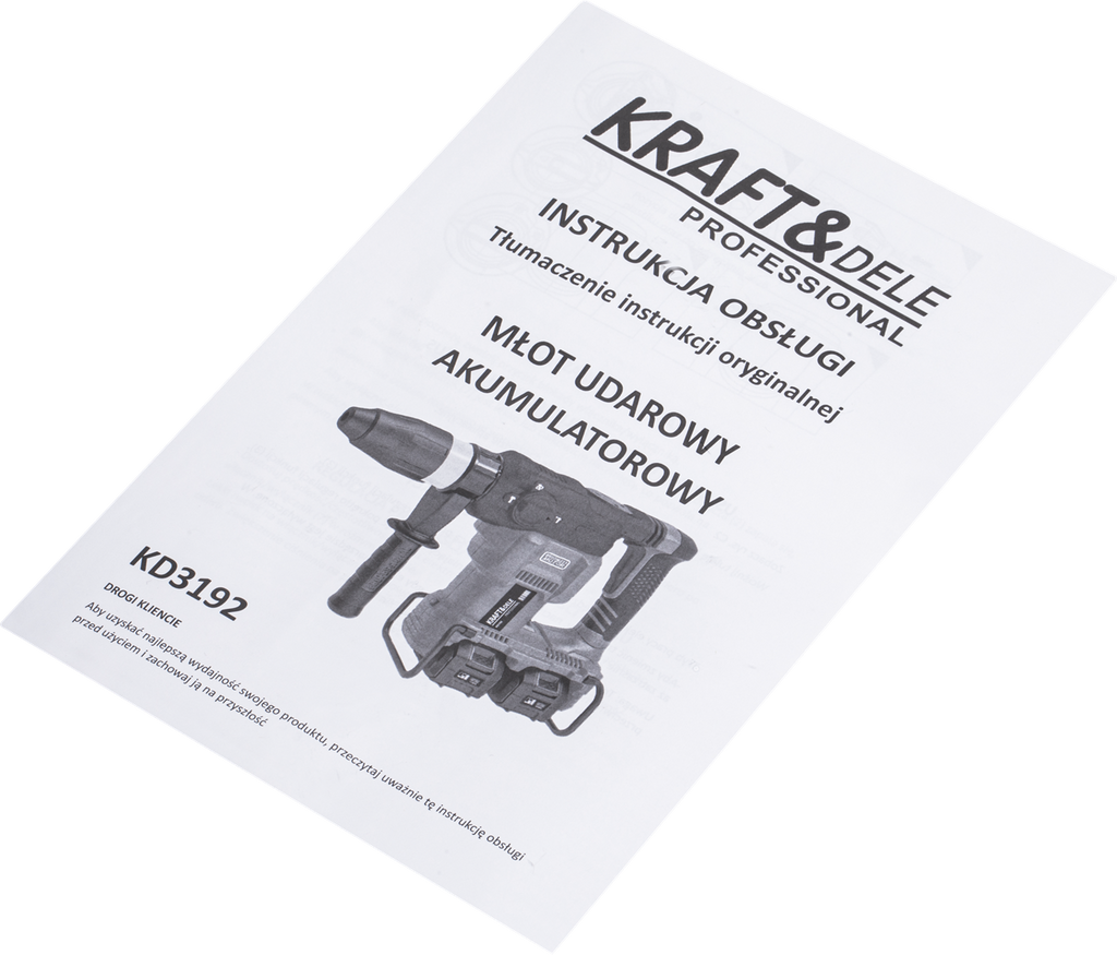Cordless rotary hammer 42V 10J BRUSHLESS 2 x 4Ah KD3192