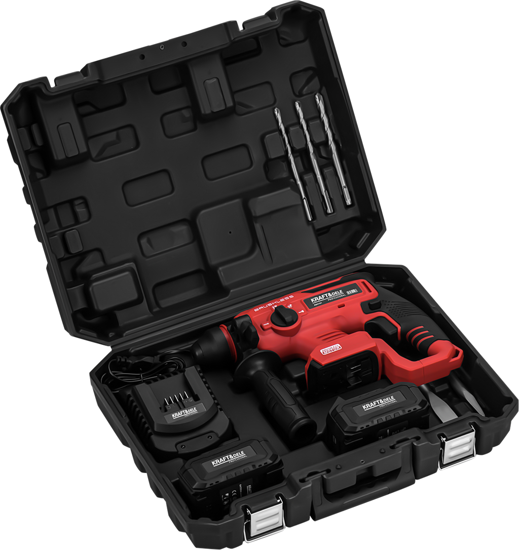 Cordless rotary hammer 21V 3J BRUSHLESS 2 x 4Ah KD3191