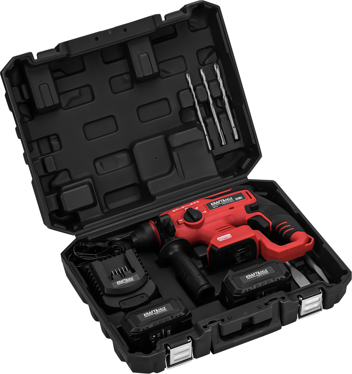 Cordless rotary hammer 21V 3J BRUSHLESS 2 x 4Ah KD3191