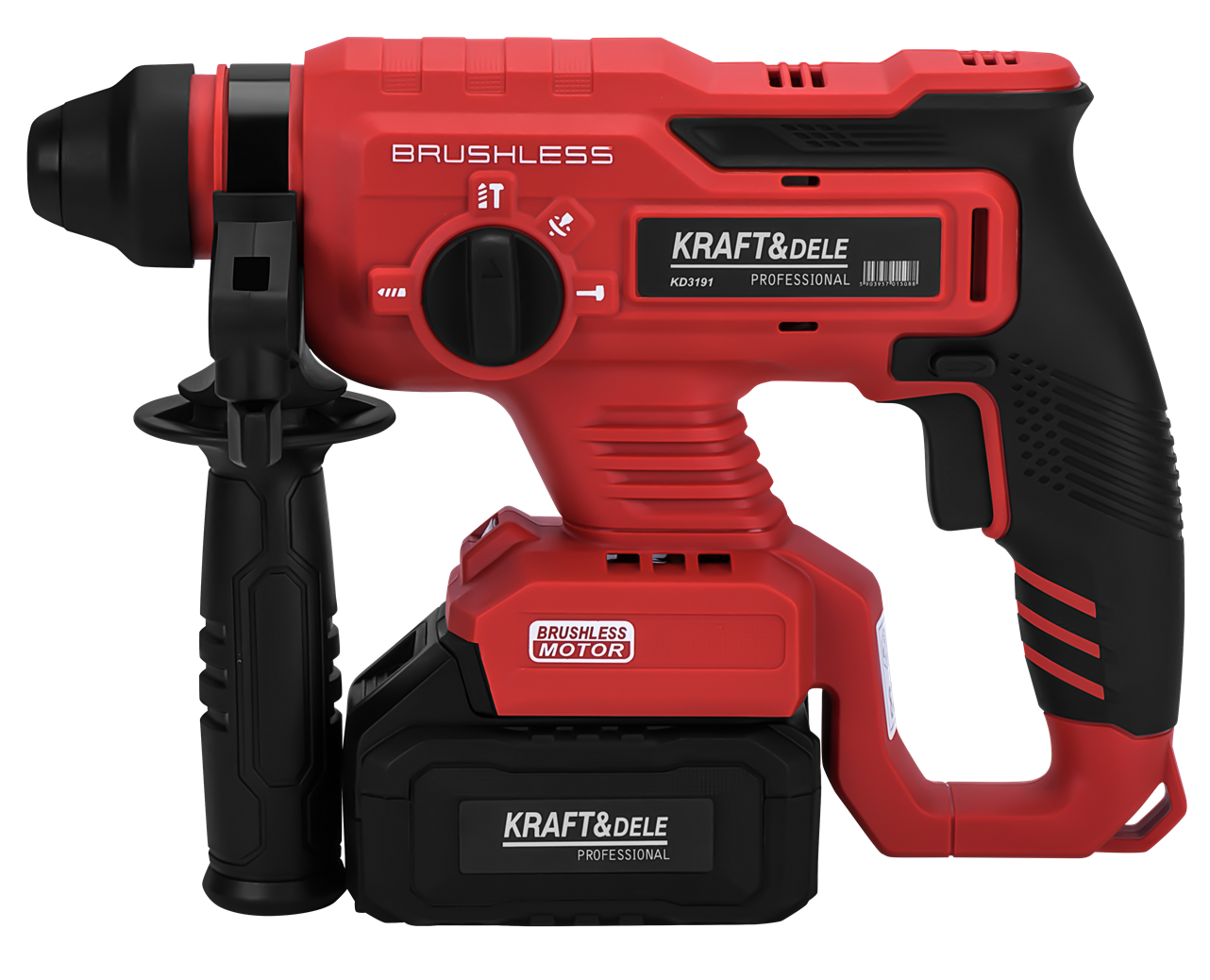 Cordless rotary hammer 21V 3J BRUSHLESS 2 x 4Ah KD3191
