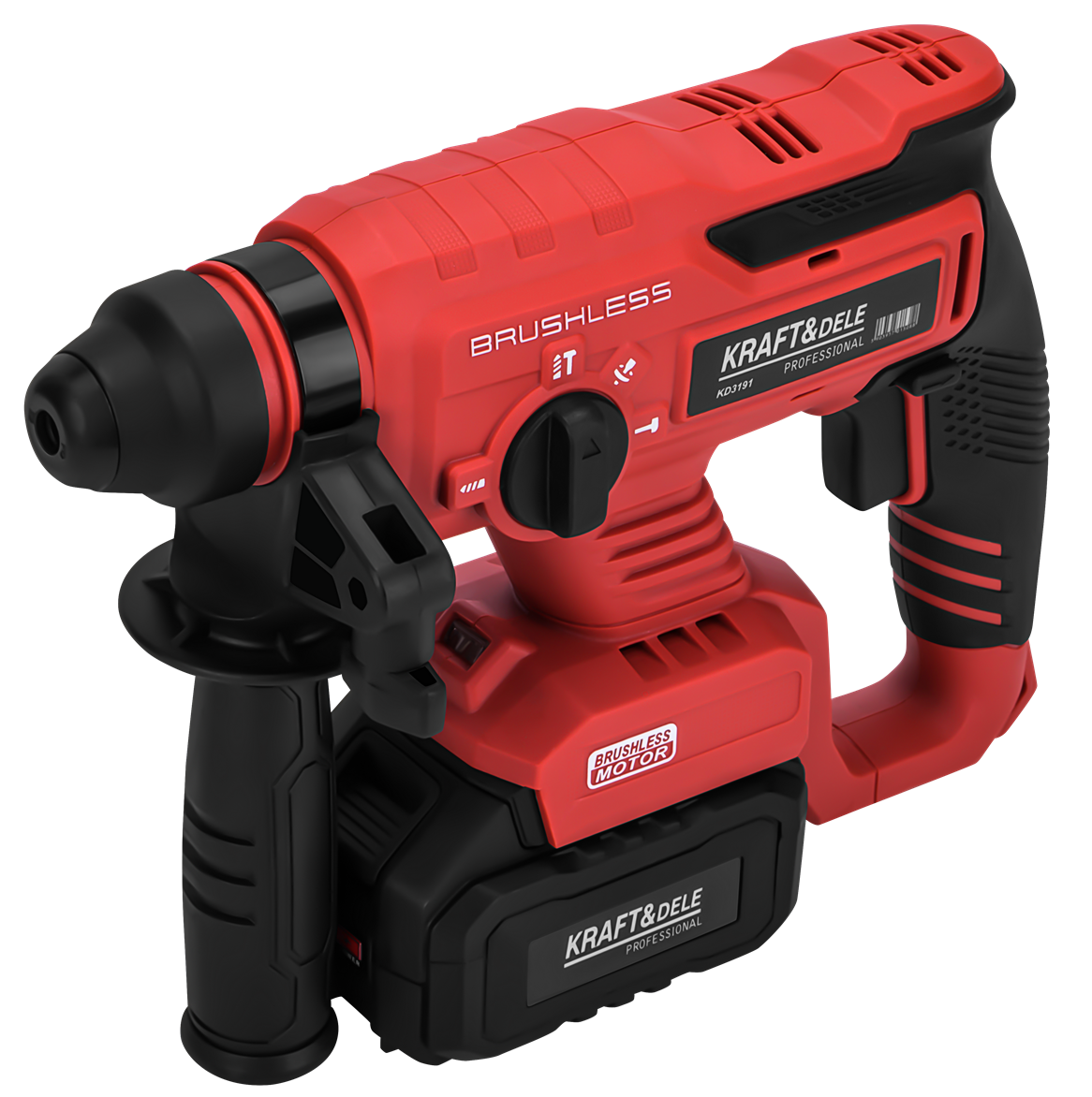 Cordless rotary hammer 21V 3J BRUSHLESS 2 x 4Ah KD3191