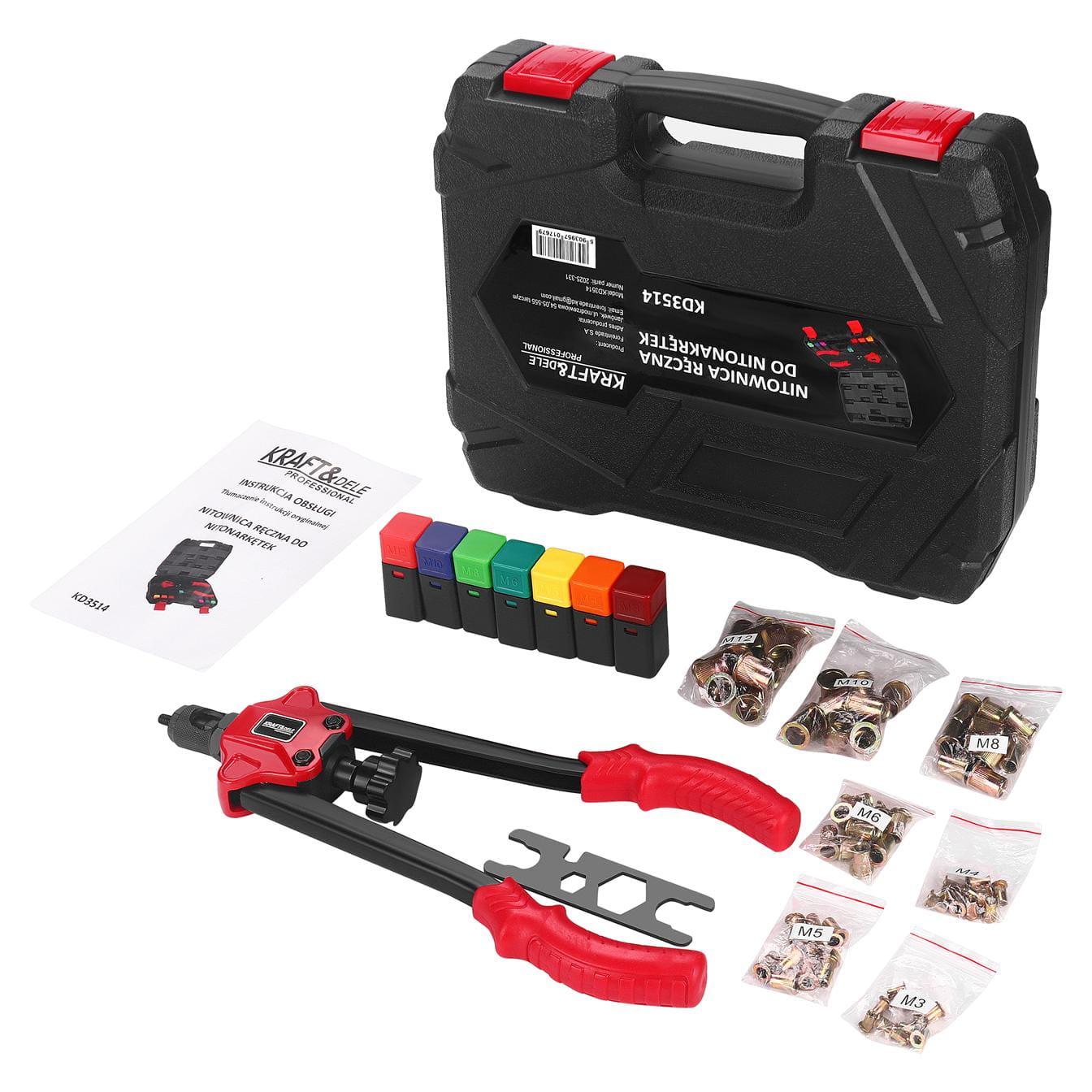 Neetmutri tööriistakomplekt KD3514