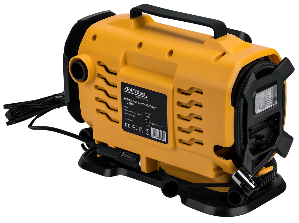 Car compressor with flashlight function 12/230V KD3441 (D24)