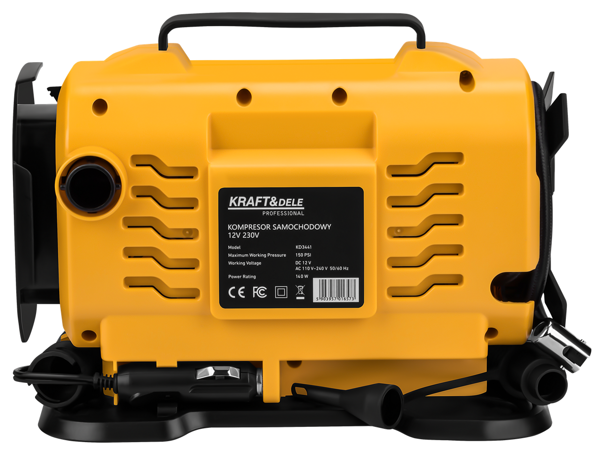 Car compressor with flashlight function 12/230V KD3441 (D24)
