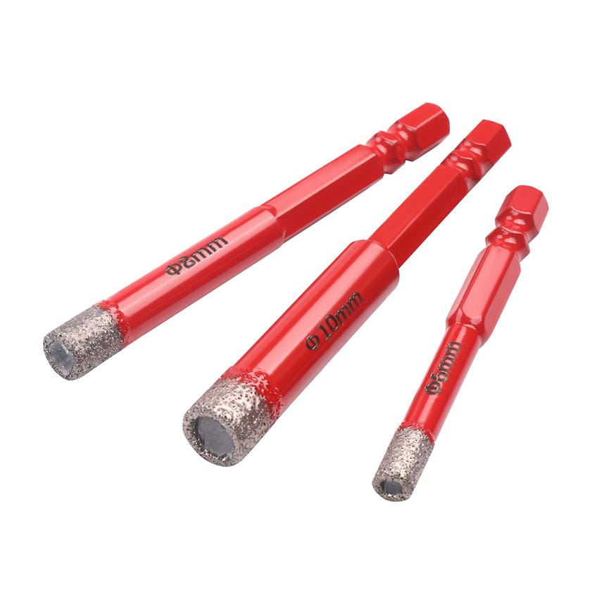 Teemantaugusaagide komplekt gresi jaoks 3 tk HEX 6 8 10 mm KD12645 (VB10)
