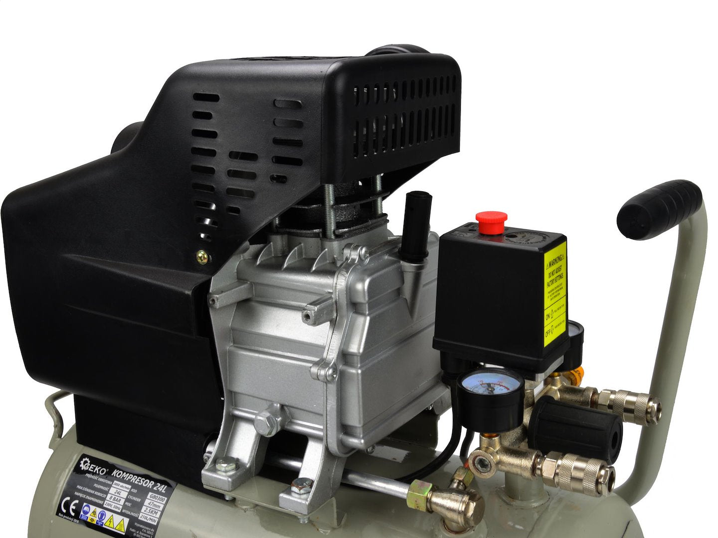 24L Oil-Lubricated Air Compressor — 8 bar, 210 L/min