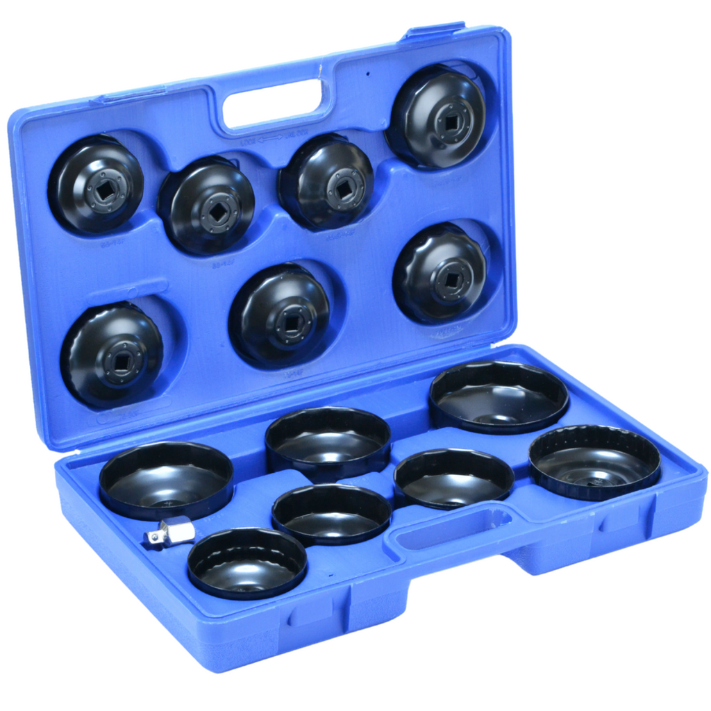 15-Piece Socket Wrench Set in Case for Unscrewing Oil Filters BL