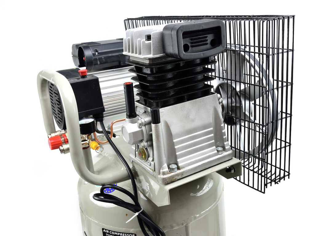 100 L Oil-Lubricated Air Compressor — Vertical Tank, 8 bar, 390 L/min