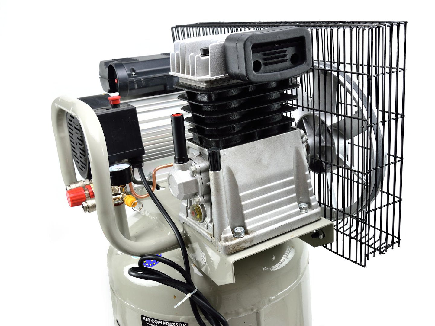 100 L Oil-Lubricated Air Compressor — Vertical Tank, 8 bar, 390 L/min
