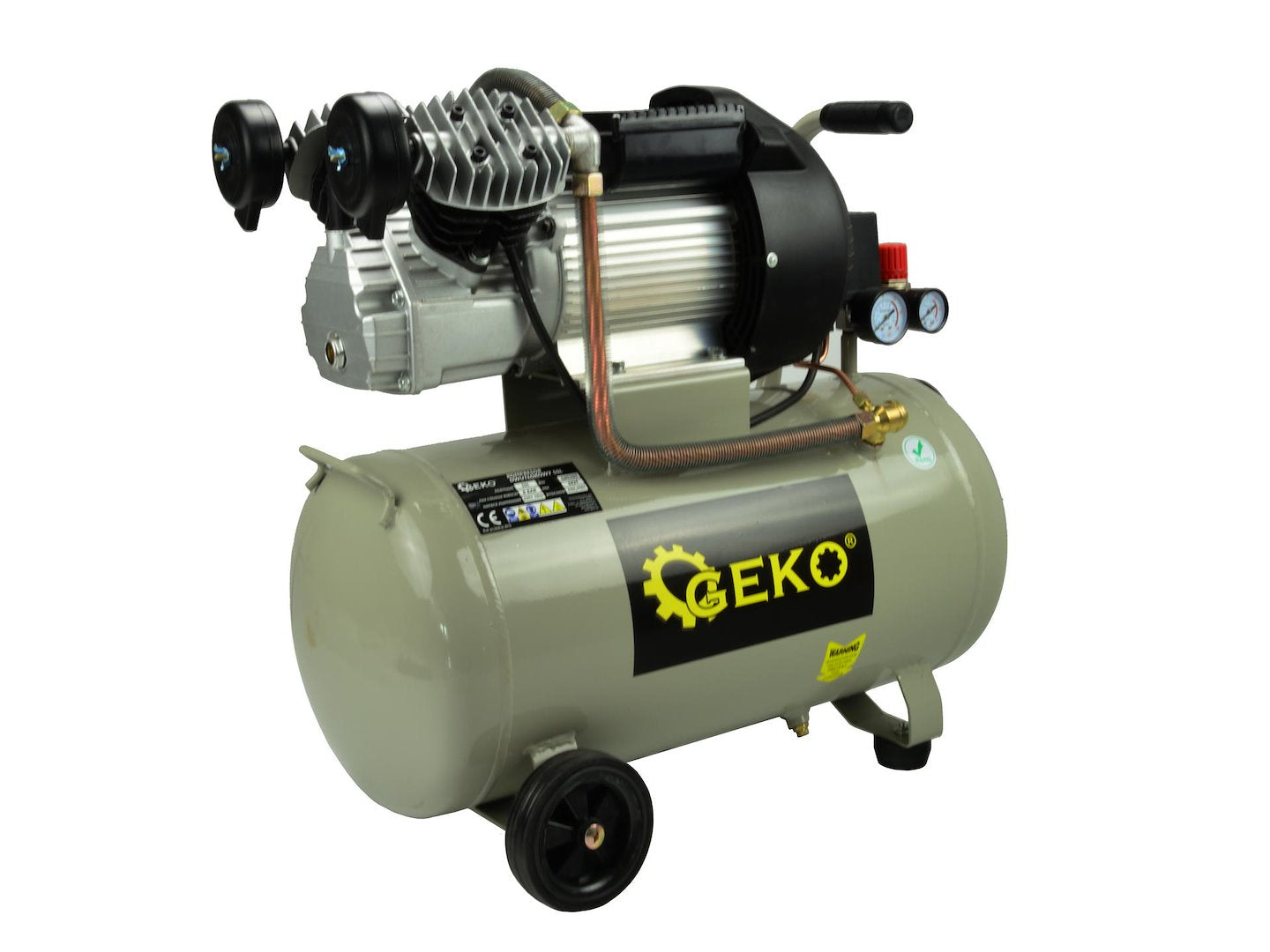 50 L Oil Lubricated Air Compressor V-Twin 8 bar 410 L/min