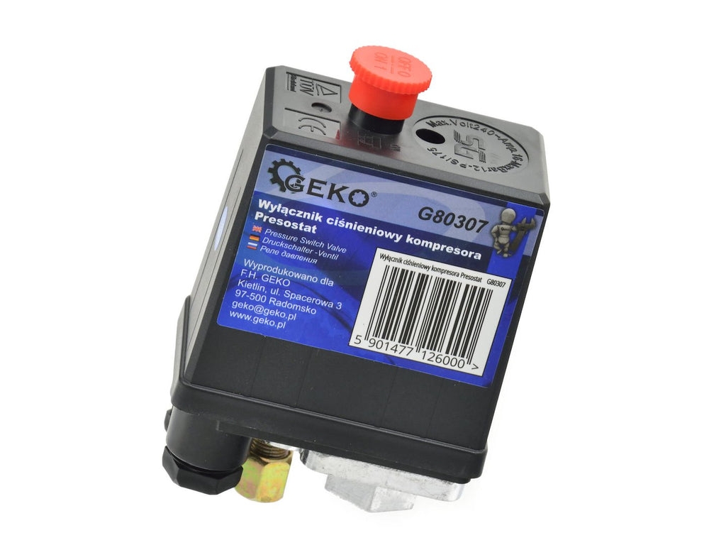One-way pressure switch for air compressors