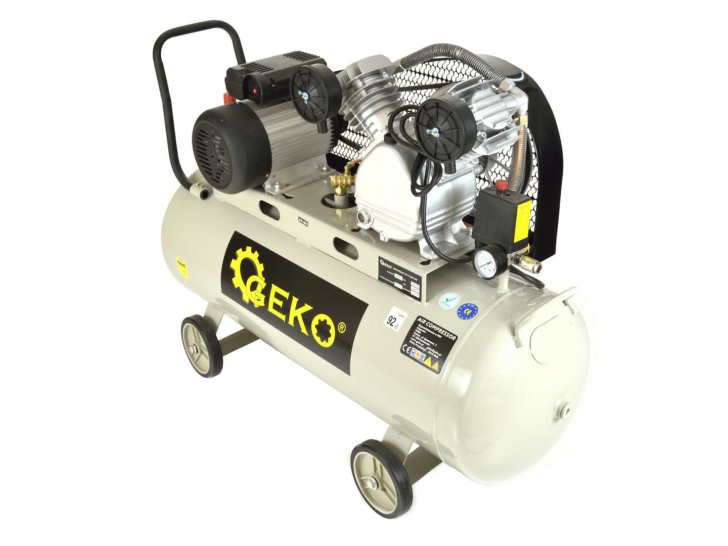 100 L Oil-Lubricated Air Compressor V-Twin 9 bar 390 L/min BIG
