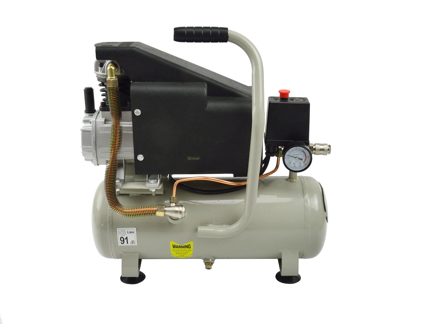 8L Oil-Lubricated Air Compressor — 8 bar, 118 L/min
