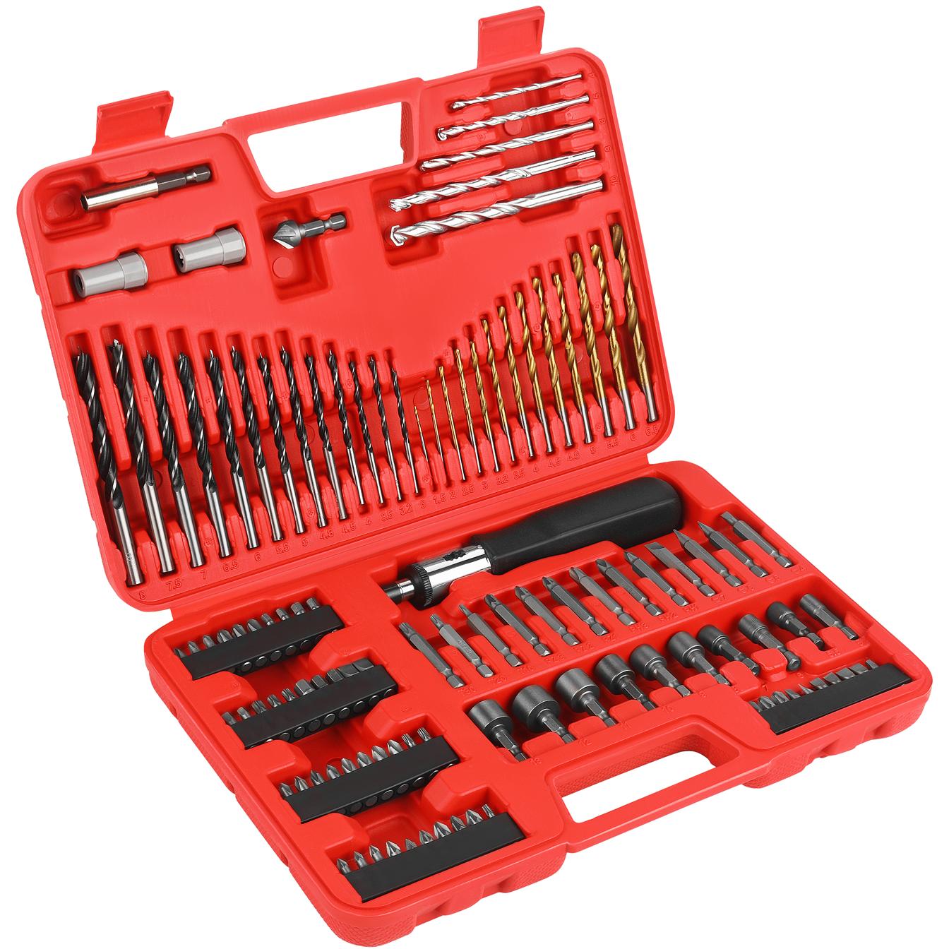 Drill, bit, and socket set 109 pcs. KD11298