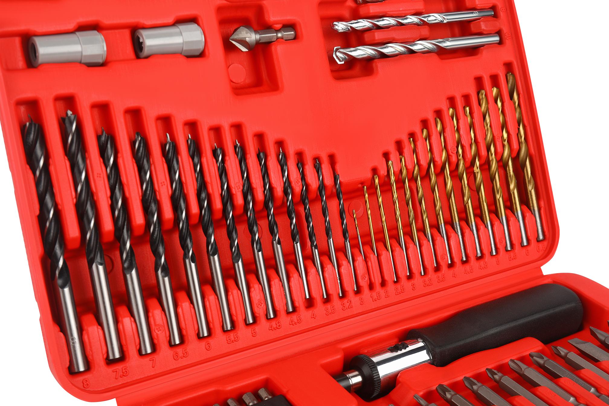 Drill, bit, and socket set 109 pcs. KD11298