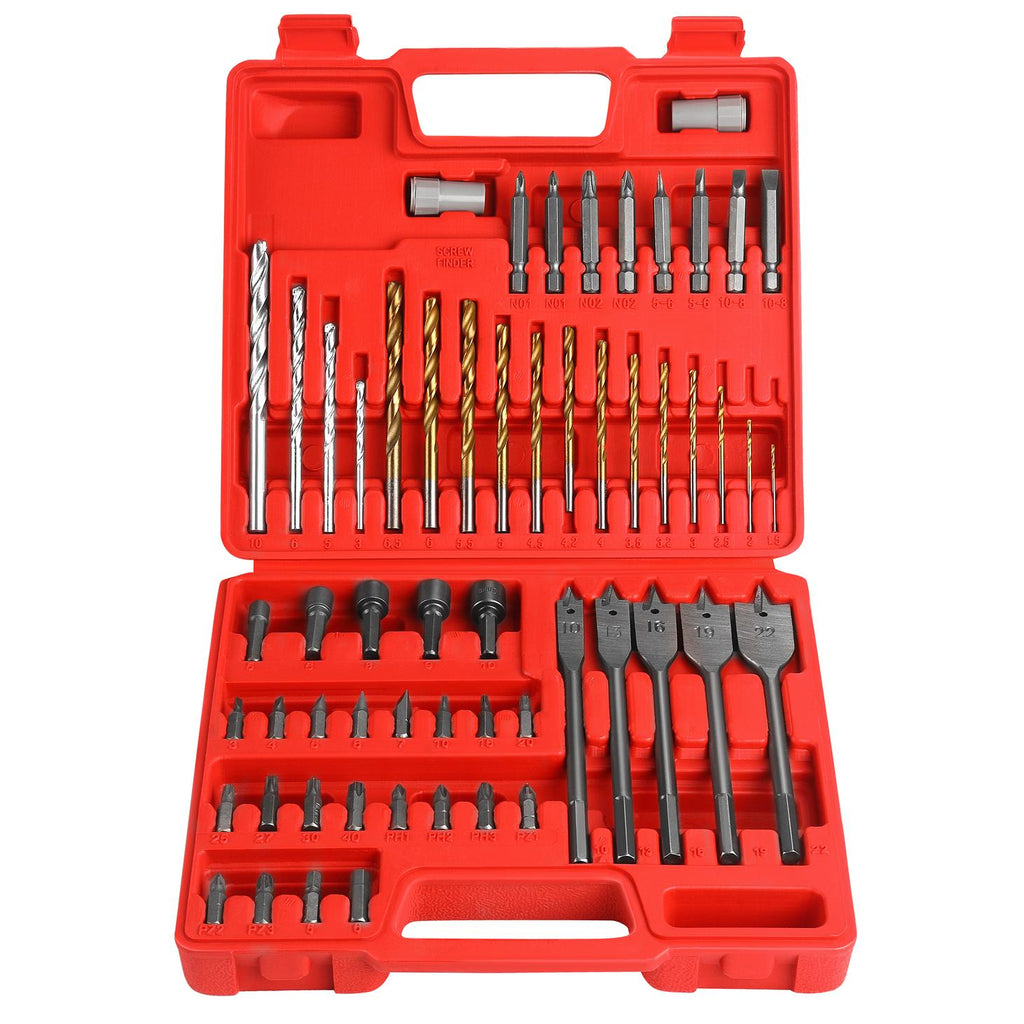Drill, bit, and socket set 57 pcs. KD11272