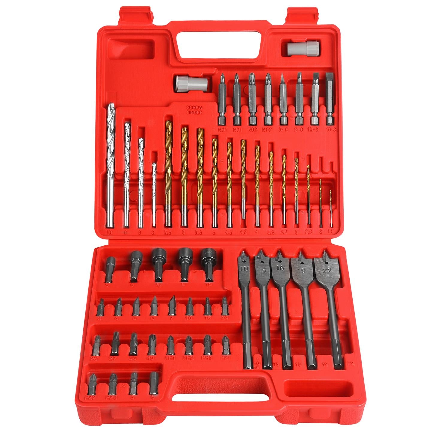 Drill, bit, and socket set 57 pcs. KD11272