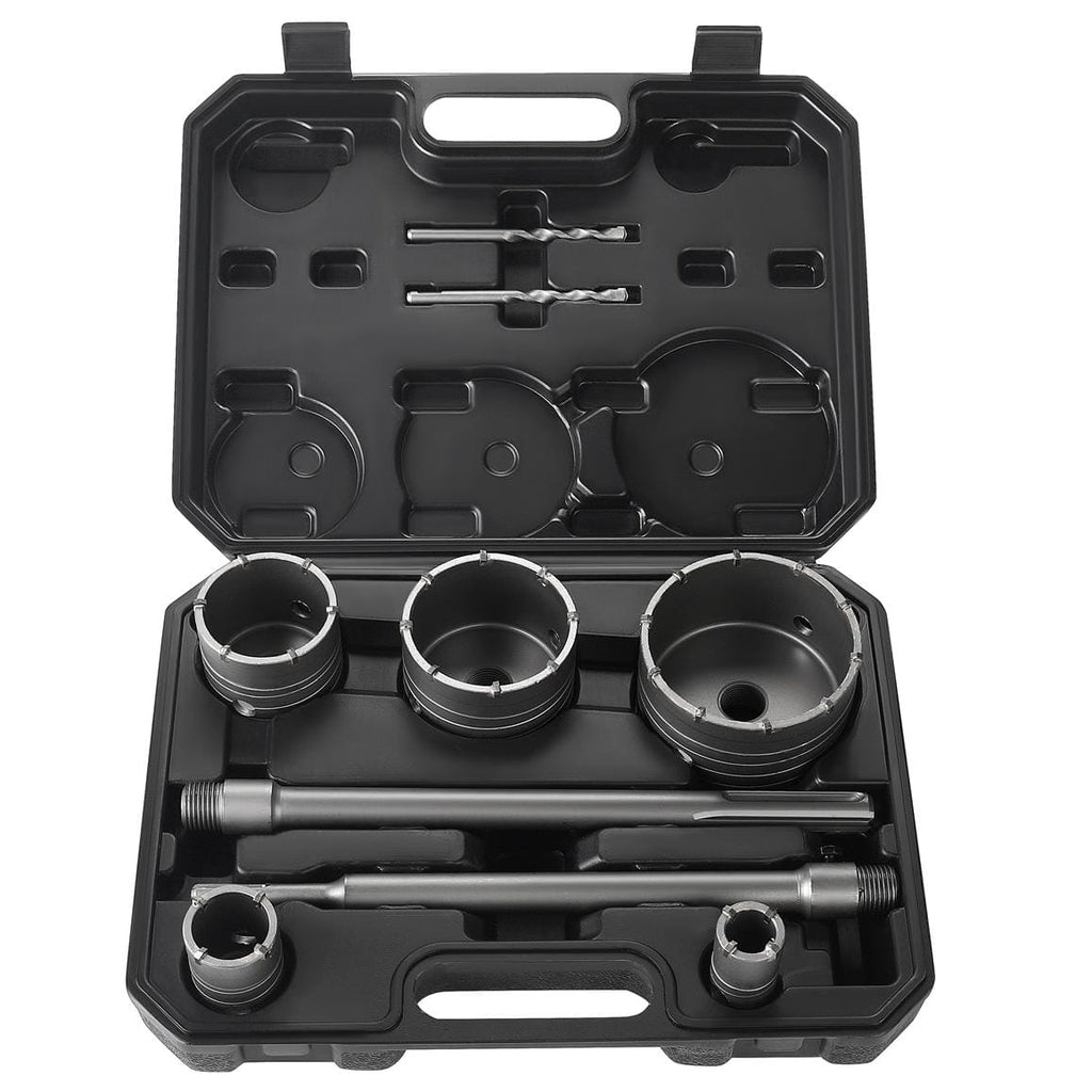 KRAFT&DELE karbiidotsaga kroonpuuride komplekt betoonile 30–100 mm, 9 tk, SDS PLUS/SDS MAX KD12640