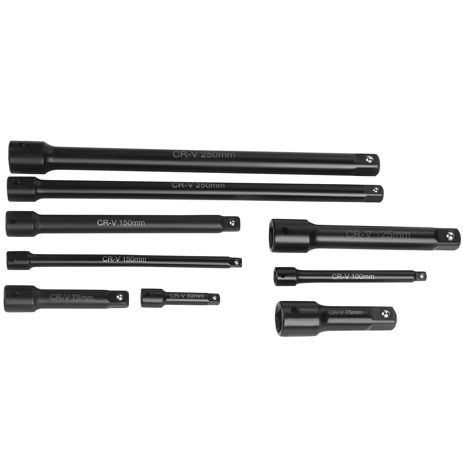 9-piece impact extension set 1/4" 3/8" 1/2" KD12532
