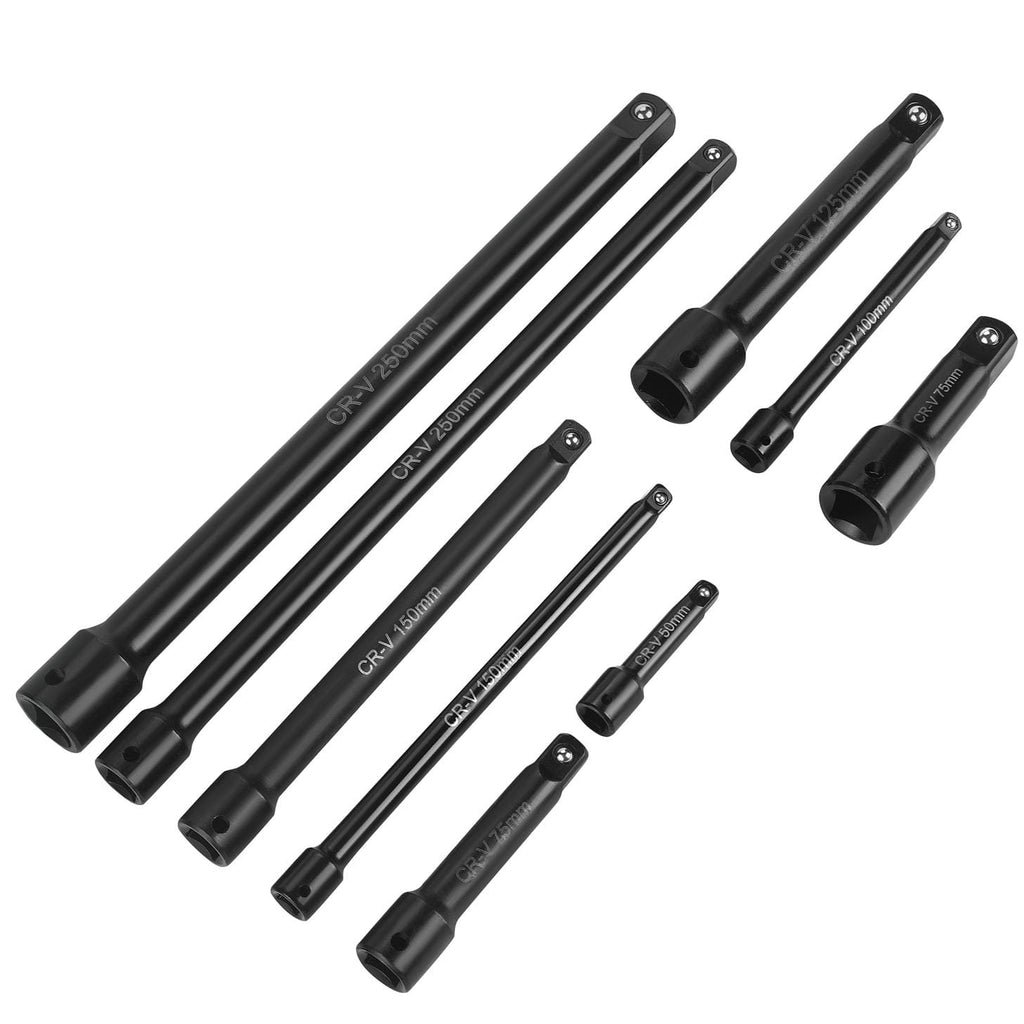 9-piece impact extension set 1/4" 3/8" 1/2" KD12532