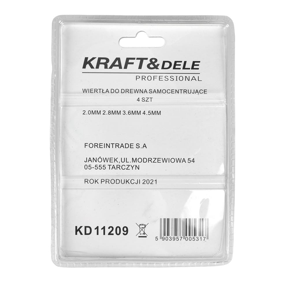 Self-centering drill bits KD11209