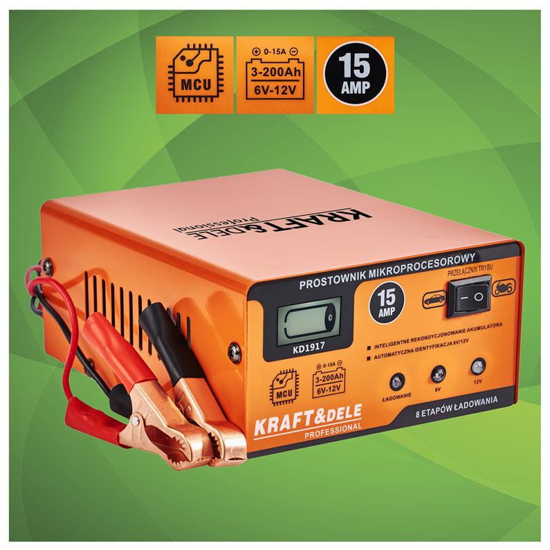 MIKROPROTSESSORIGA ALALDITI 15AMP 6/12V KD1917