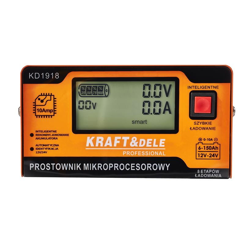 KRAFT&DELE mikroprotsessoriga akulaadija 10 A 12/24 V KD1918