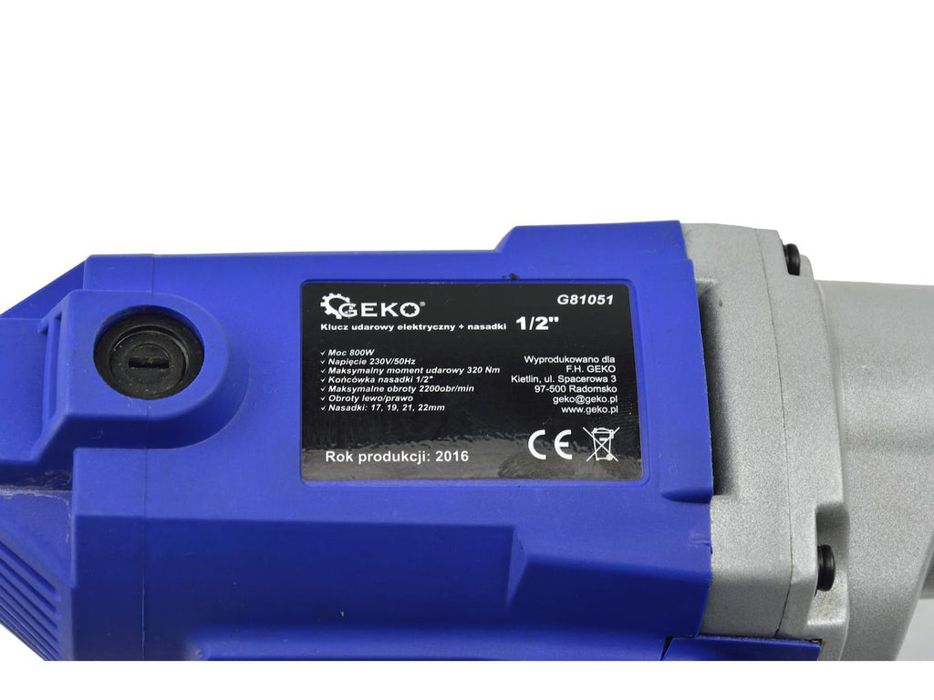 Electric wrench 1/2 + sockets