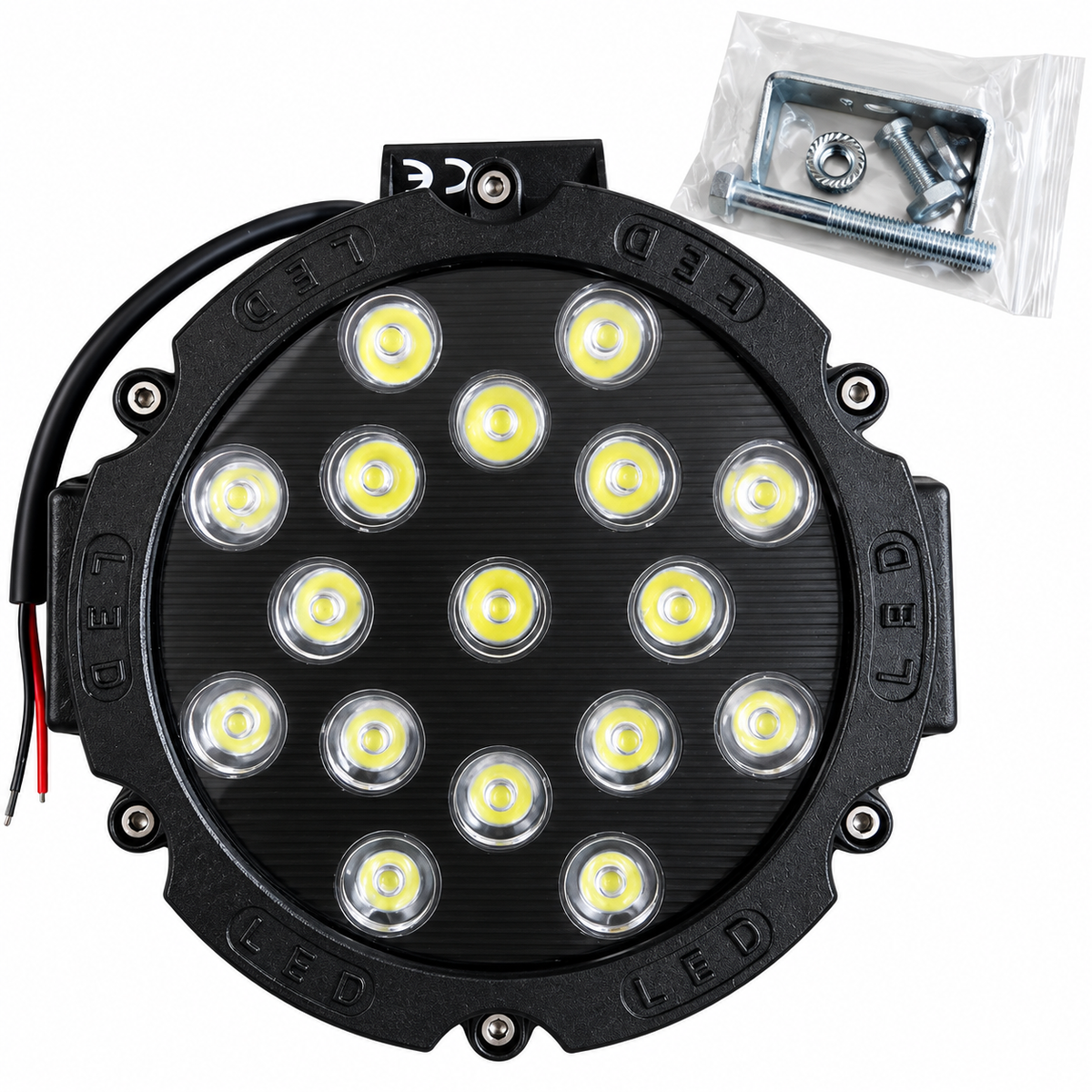 Ümmargune 51 W EPISTAR LED-töölamp hajusa valgusvihuga N1007