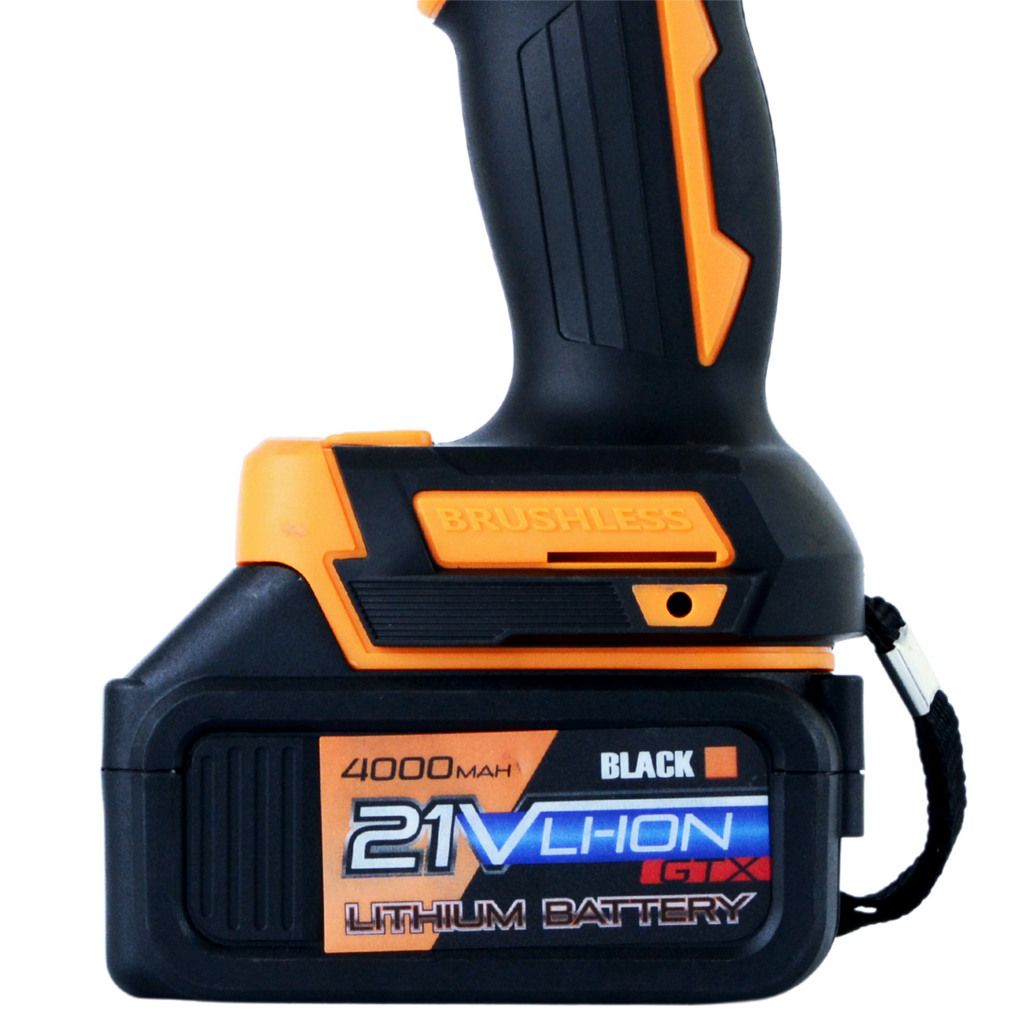Additional 21V 4Ah Li-Ion Battery for GTX Screwdriver, Grinder, and Wrench – Black