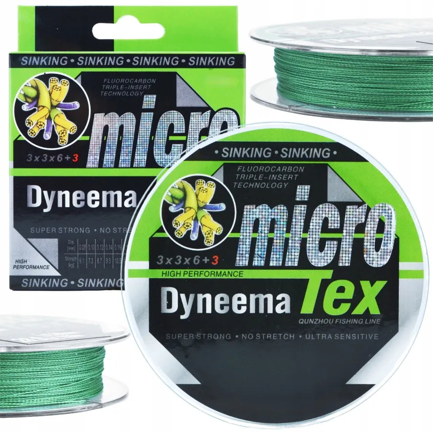 Nähtamatu punutis Dyneema 0.10mm uppuv 100m