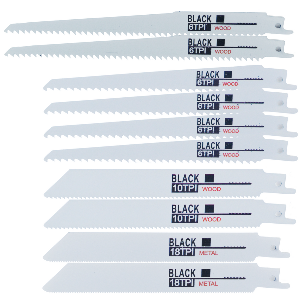 10 tk LISI Ogon saelehti 150mm Black puidu ja metalli jaoks
