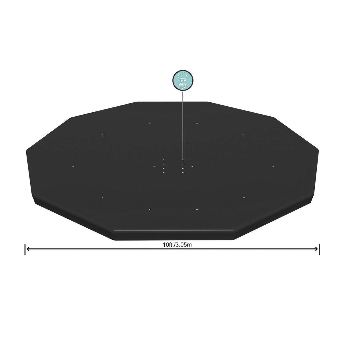 Bestway PVC kaitsekate basseinile Ø 305 cm 58036