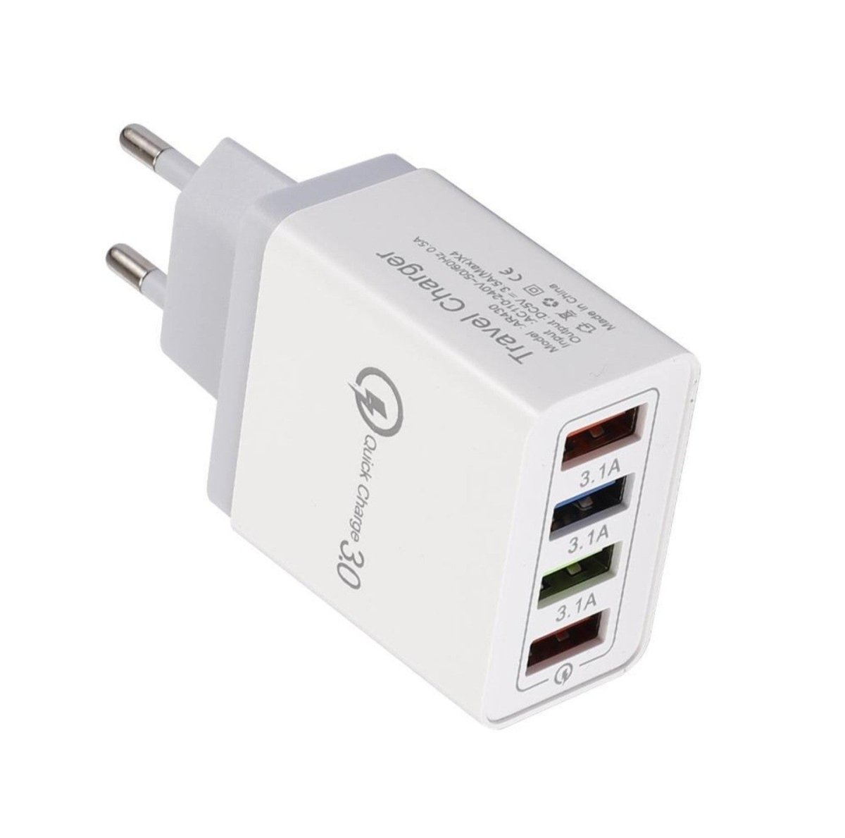 4-pordiga USB kiirlaadija 3.0 adapter