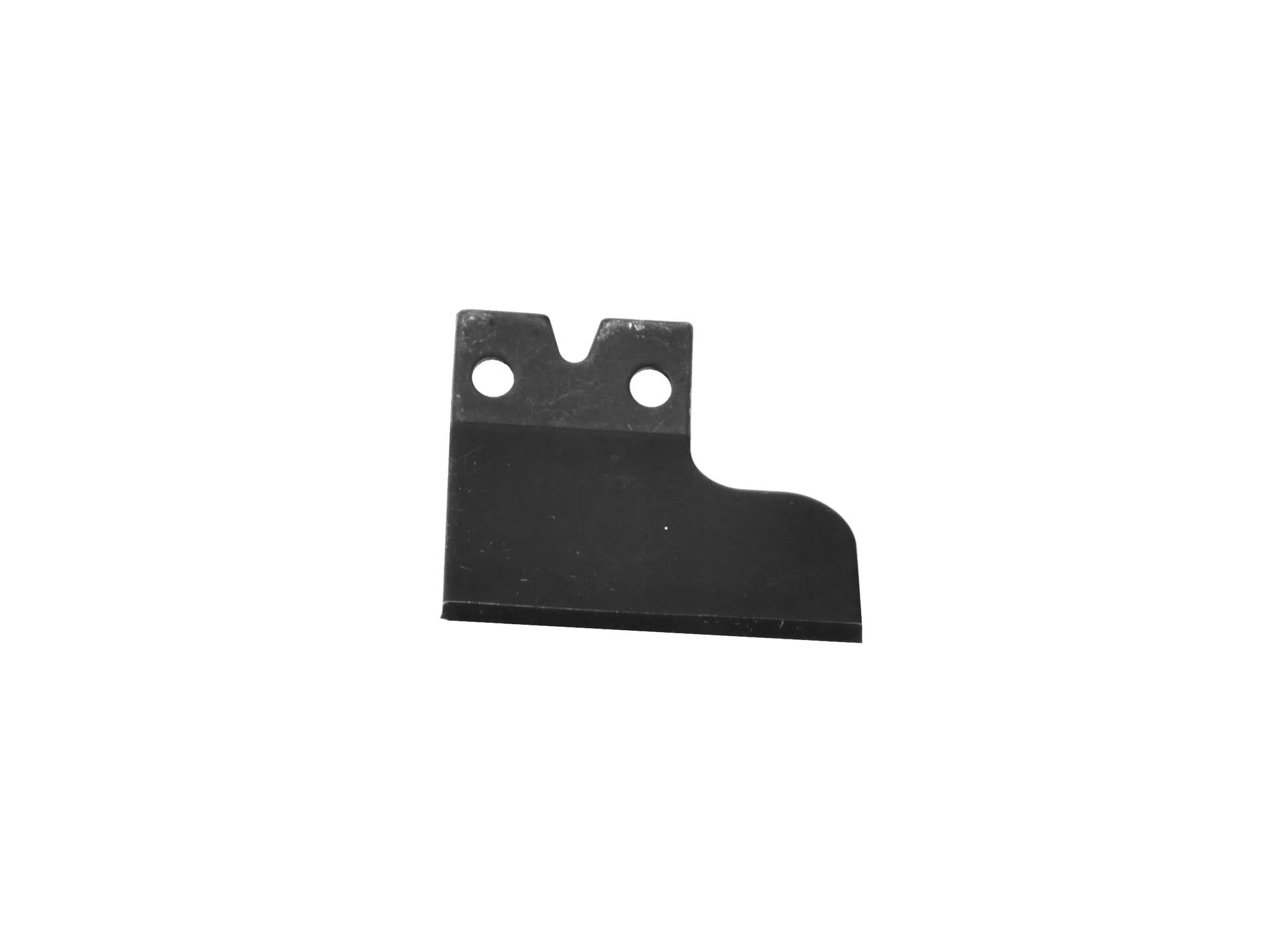 Knife for shield, set with 3 screws