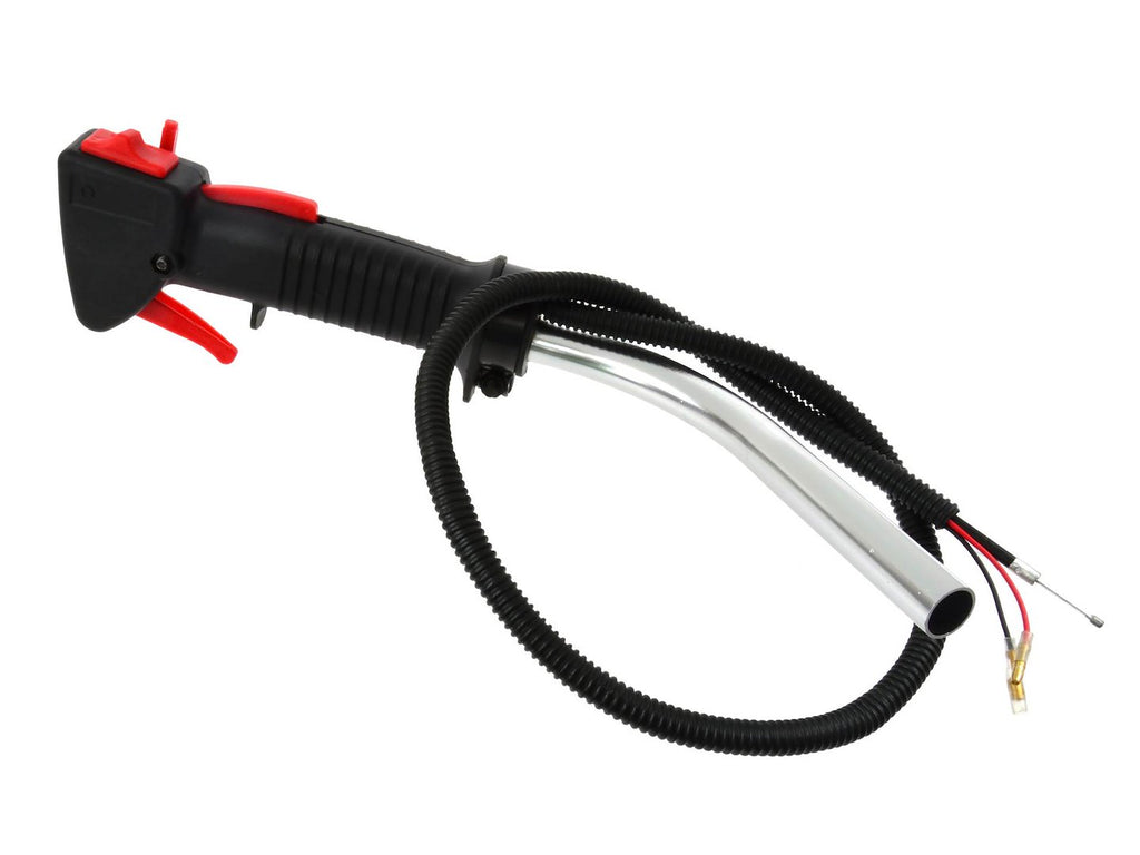 Right handlebar with controller for brush cutter