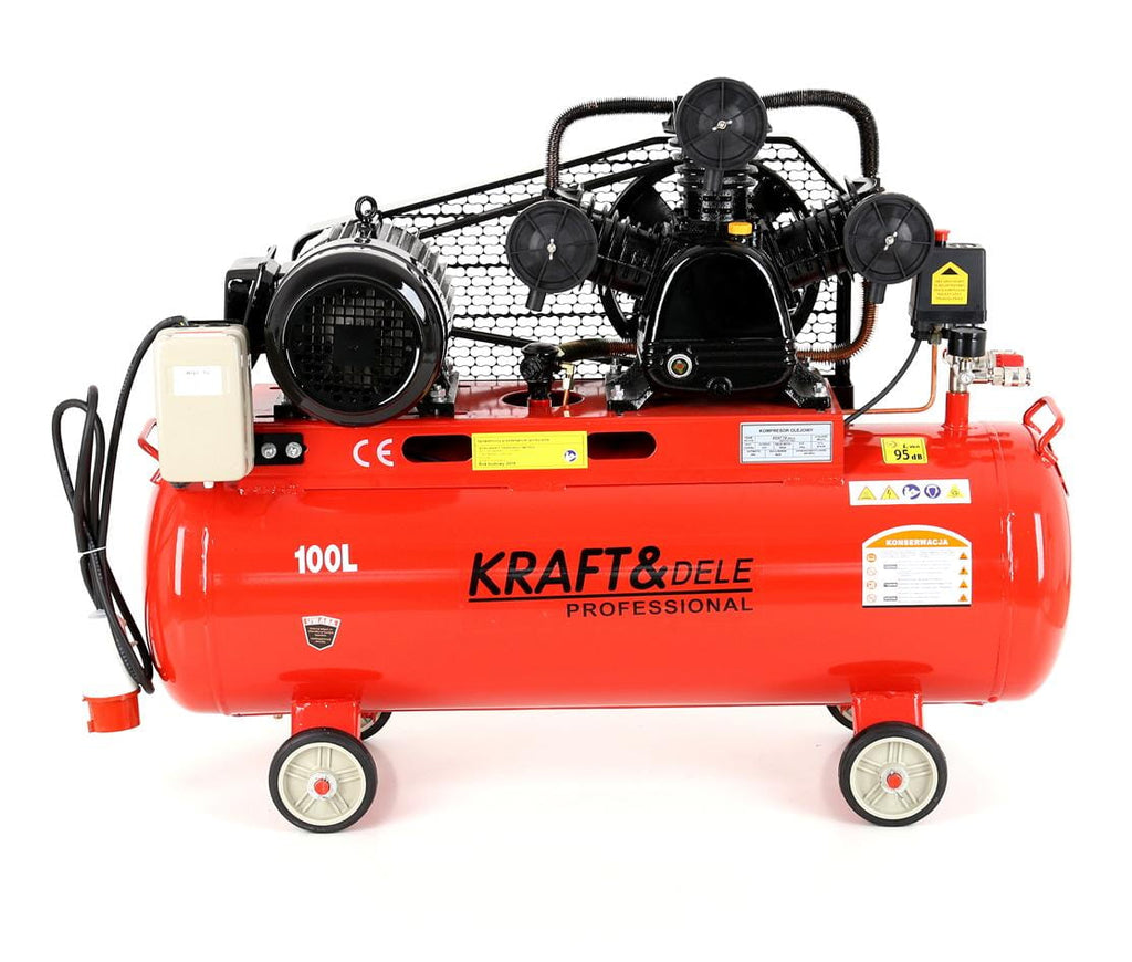 KRAFT&DELE õlikompressor 100 l, 3-kolviline, 400 V KD405