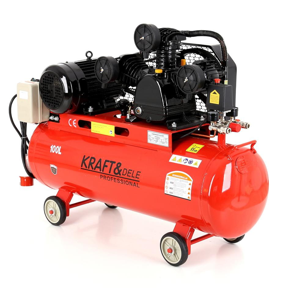 KRAFT&DELE õlikompressor 100 l, 3-kolviline, 400 V KD405