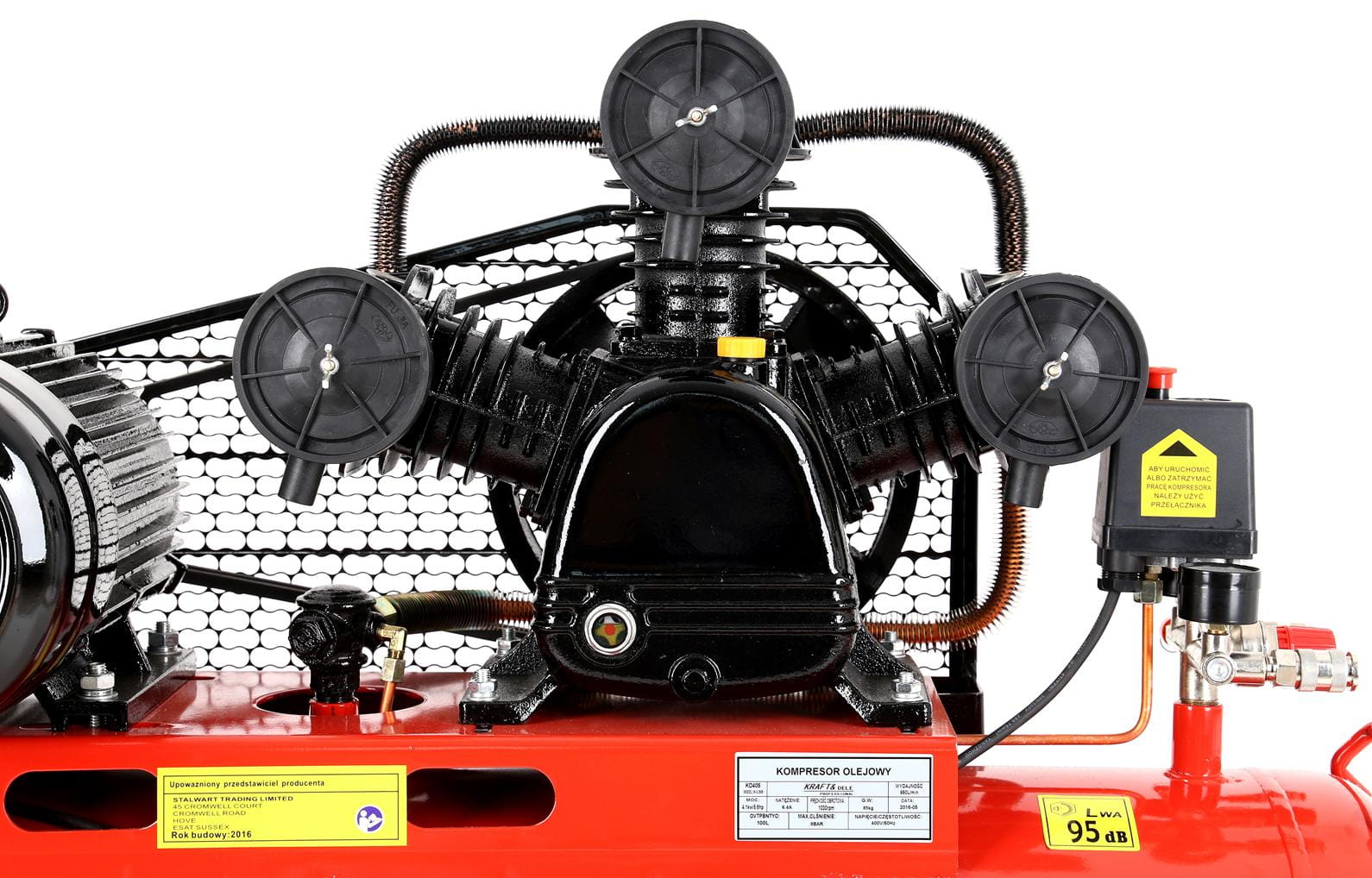 KRAFT&DELE õlikompressor 100 l, 3-kolviline, 400 V KD405