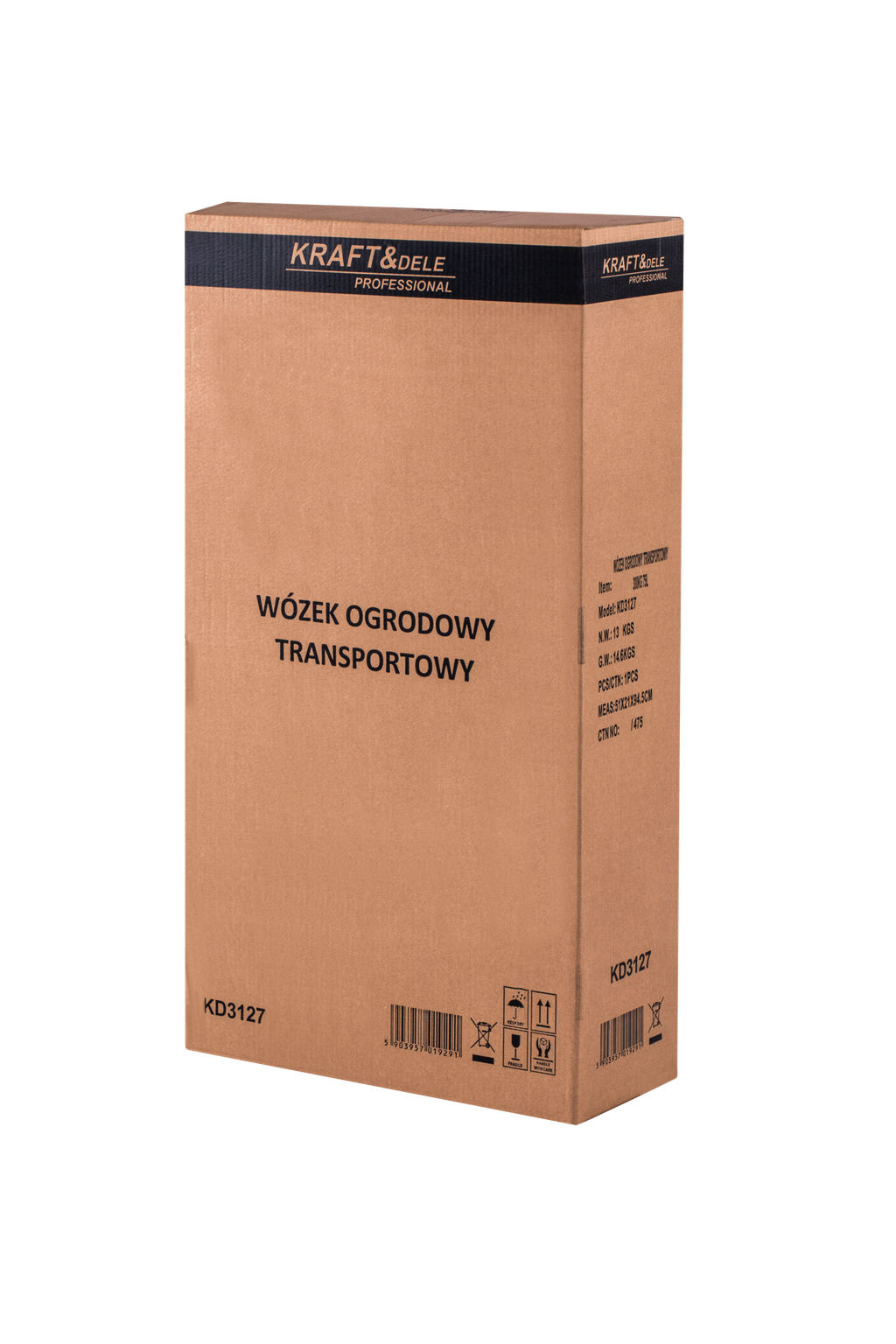 AIATÖÖDE TRANSPORTKÄRU 75L 300KG KD3127 (D16) (E2)