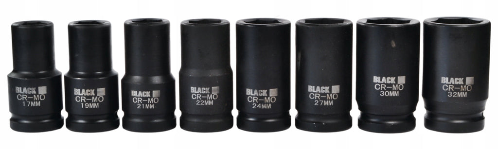 Impact Socket Set 3/4" 17-32mm