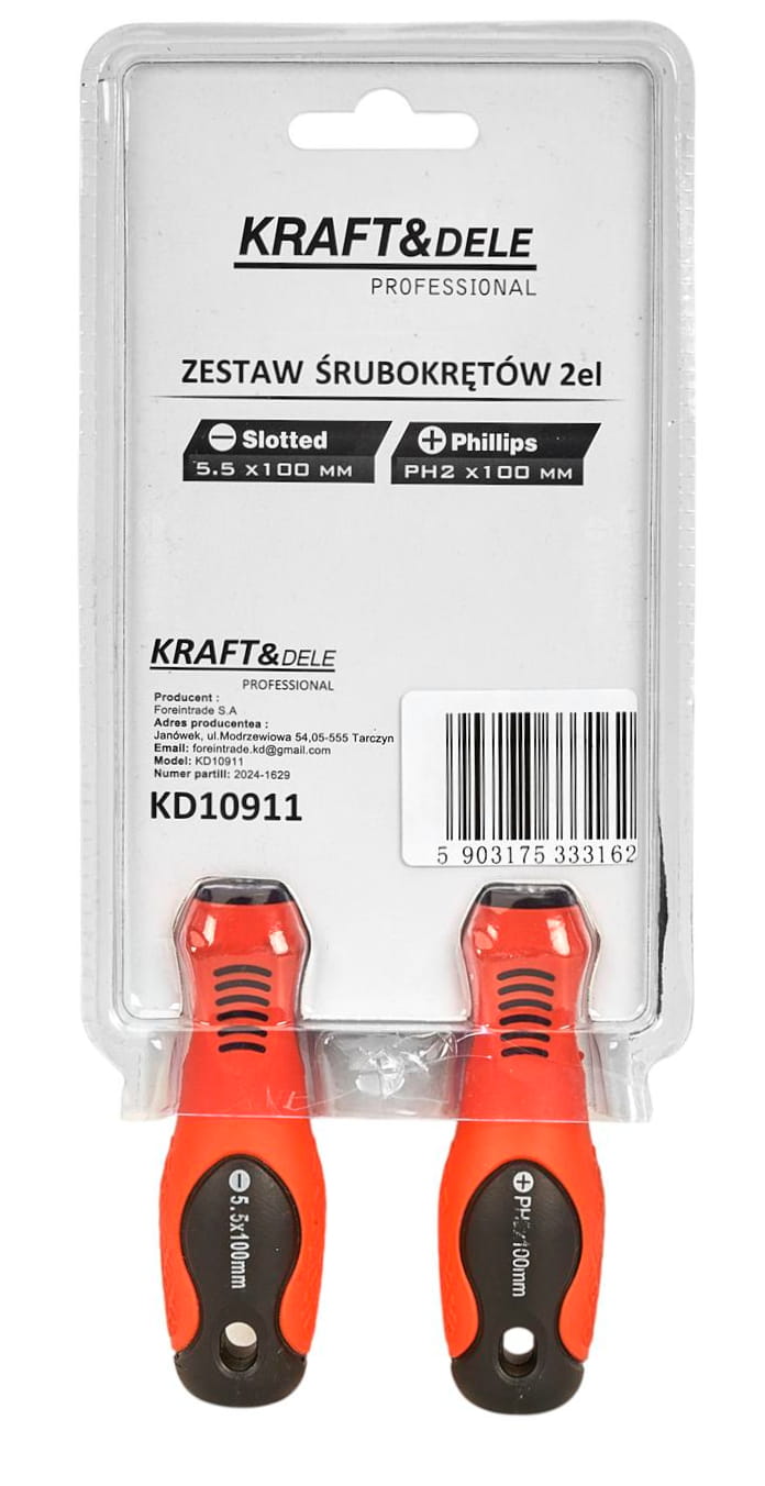 2-osaline kruvikeerajate komplekt KD10911