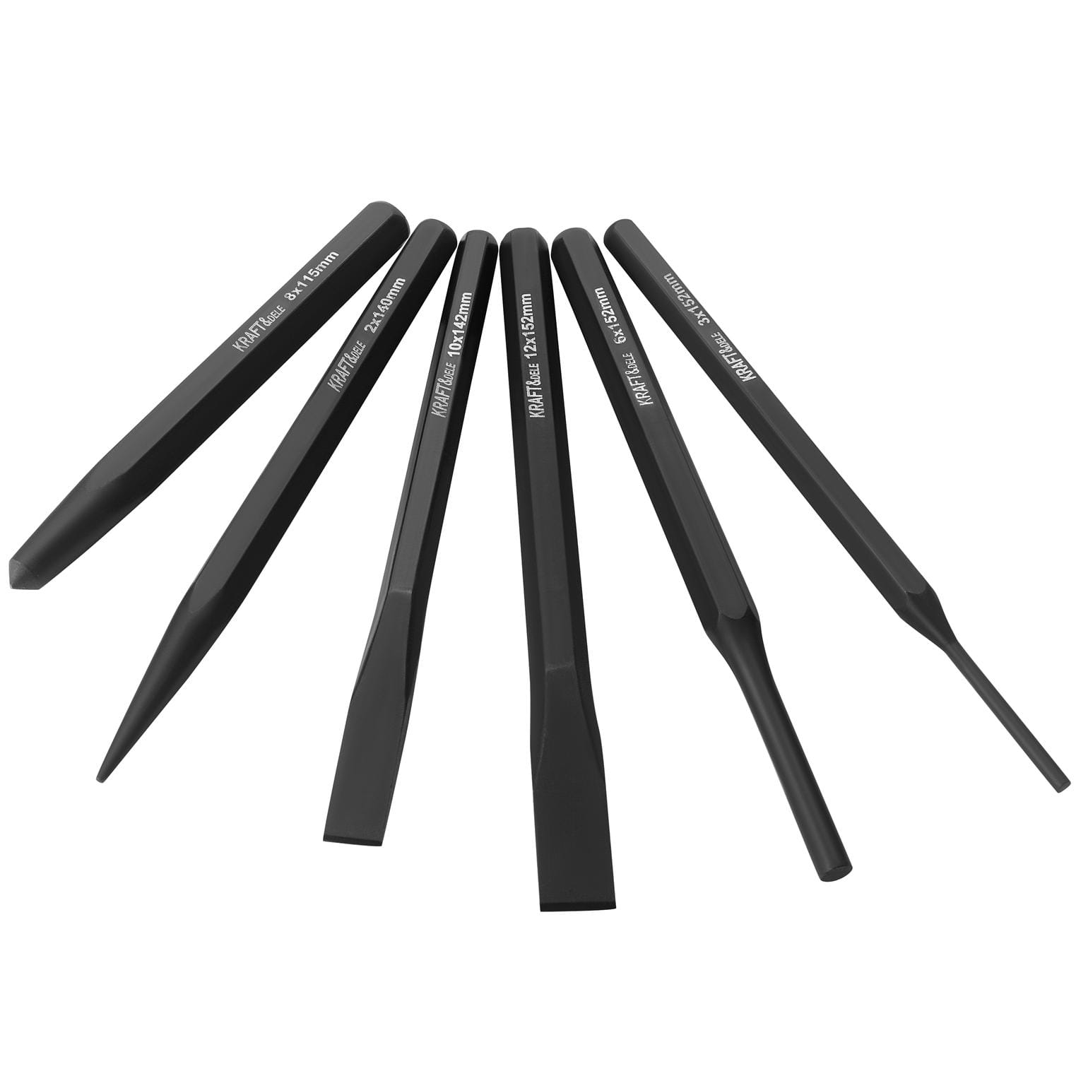 SET OF 6 PUNCHES AND CENTER PUNCHES KD3576 (VB9)